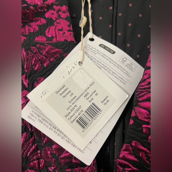 Baum und Pferdgarten Pink Abee Lurex Flower Dress - Picture 6 of 12